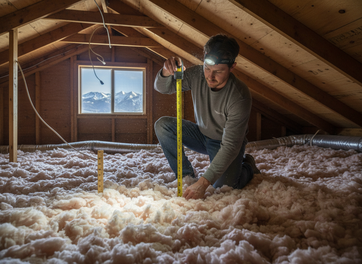 How to Check Attic Insulation Depth in Holladay Homes